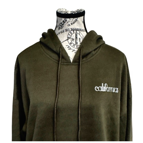 Brooklyn Karma Olive Green ‘California’ Hoodie. Large - Picture 3 of 13